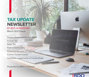 Tax Update Newsletter By BDO In Pakistan